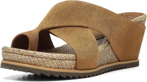 Donald Pliner Women's SISU Wedge Sandals, Comfortable Sandals, Women’s Sandals, Platform Sandals, 2.5-Inch Heel, Heeled Sandal, Toe-Ring Sandal