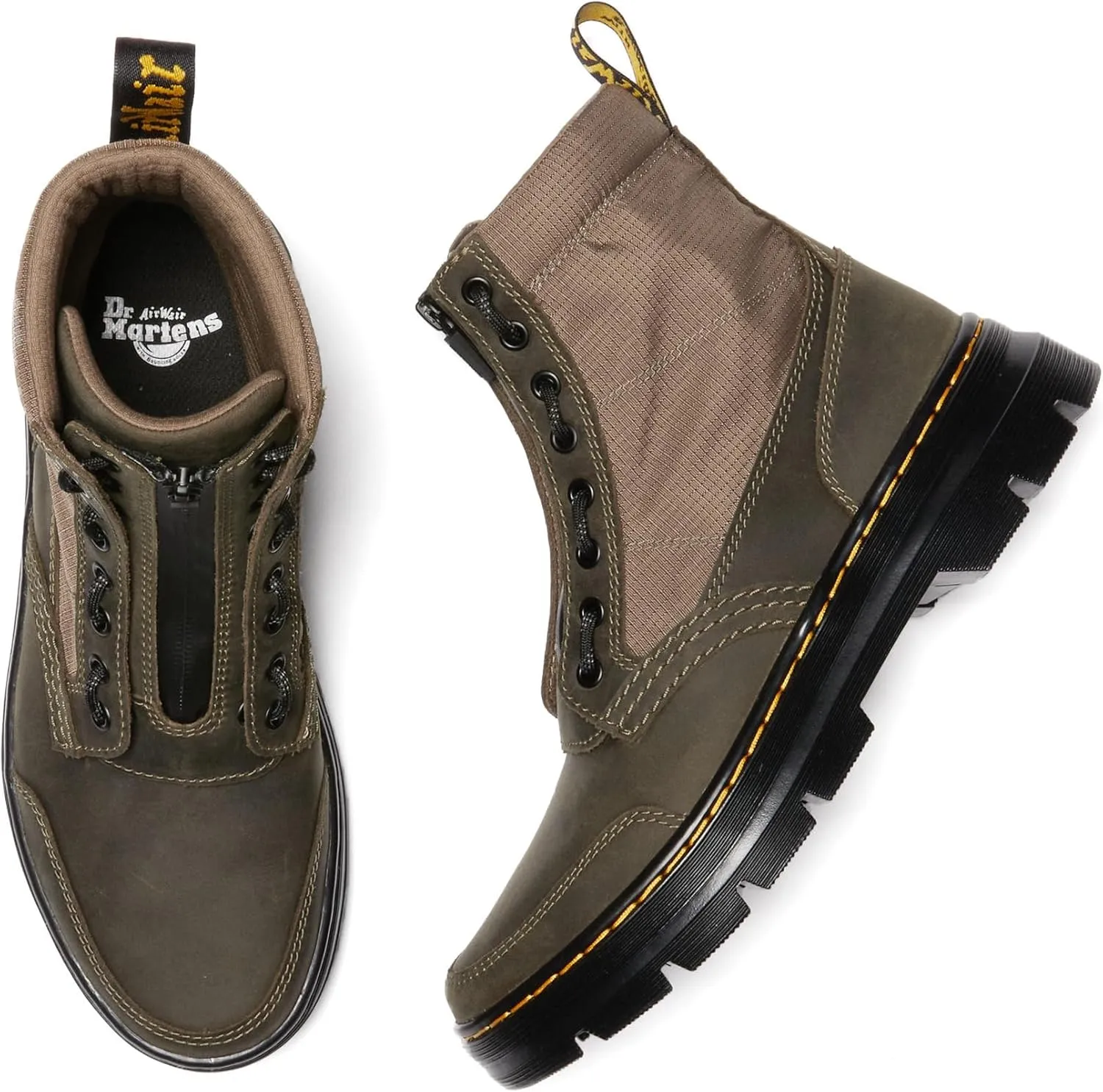 Dr. Martens Women's Combs Jungle Zip Casual Boots Fashion