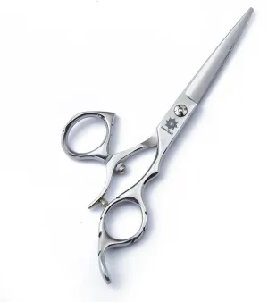 Dream Reach HIGH-END SERIES Japanese 440C Stainless 6.0" 360° Swivel Thumb Ring Professional Barber Razor Edge Hairdressing Straight Cutting Scissors