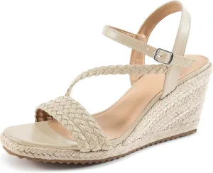 Dressy Wedge Sandals for Women: Comfortable Espadrille Summer Wedding Platform Wedge