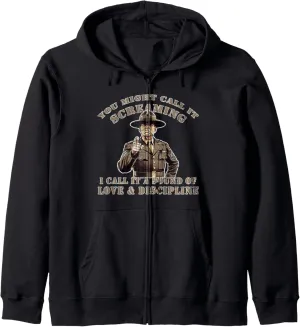 Drill Sergeant Military Drill Team Instructor Bootcamp Gifts Zip Hoodie