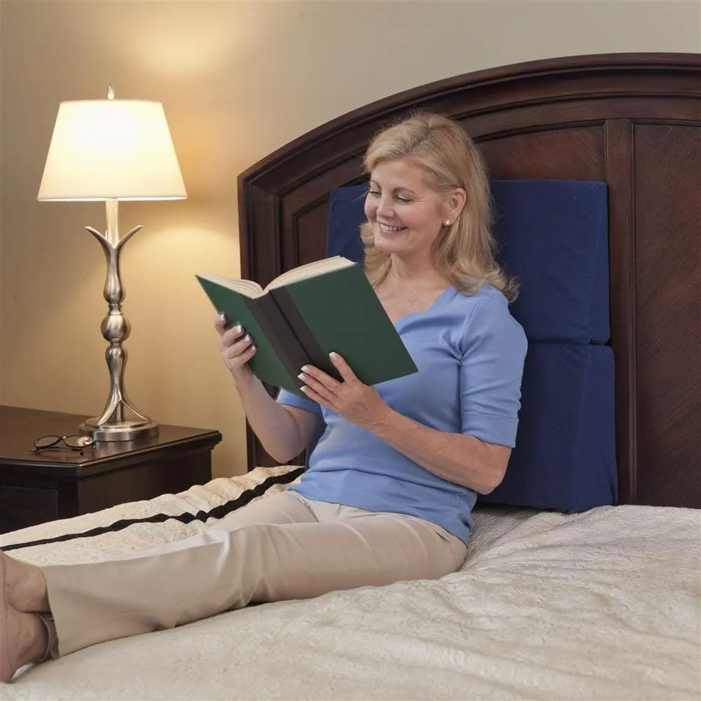 Drive Medical Folding Bed Wedge 7" Height, Foam Pillow for Sleep Apnea, Sleeping Comfort, Relaxing, Acid Reflux, Heartburn, Back Pain Relief
