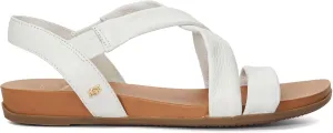 Dune London Women's Landies Flat Sandal, White, 9
