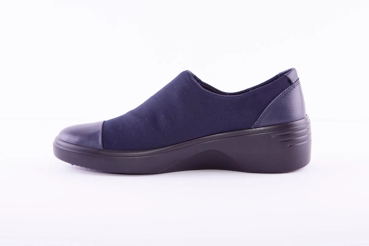 ECCO - 470913 SOFT 7 WEDGE W COMFORT SHOE - NAVY
