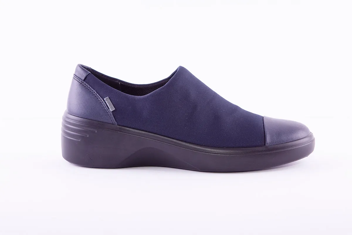 ECCO - 470913 SOFT 7 WEDGE W COMFORT SHOE - NAVY
