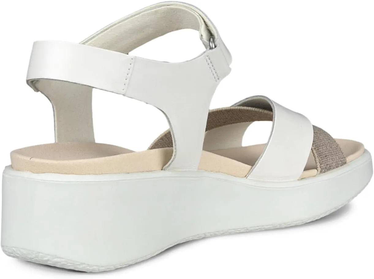 ECCO Women's Flowt Wedge Luxury Crossband Sandal