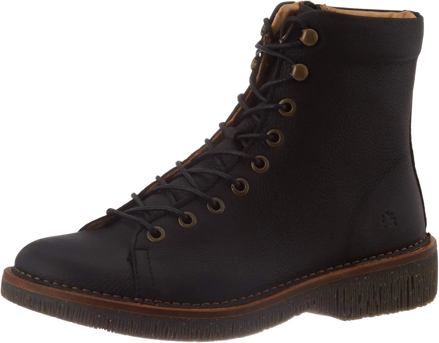 El Naturalista Womens Volcano 5572 Lace Up Boot Shoes, Black, EU 38 / US 8