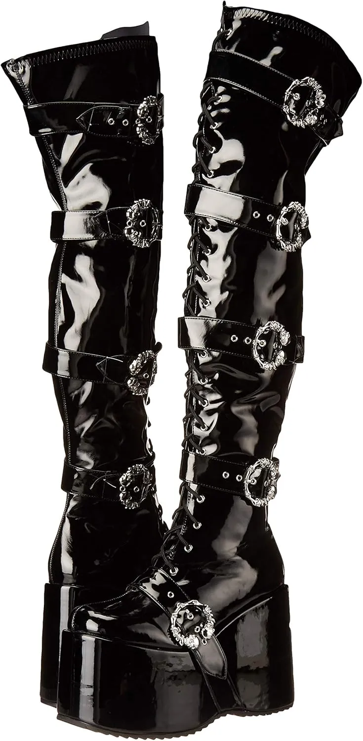 Ellie Shoes Women's Platform Over The Knee Boot 500-KAMORA-WHT-6