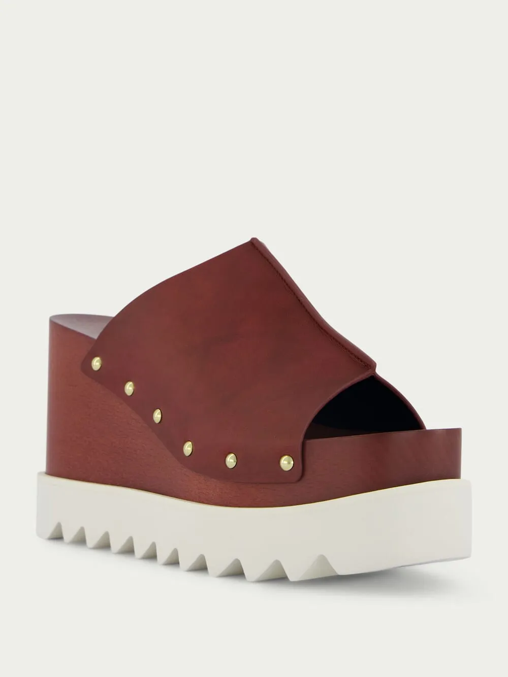 Elyse 80mm Studded Wedge Sandals