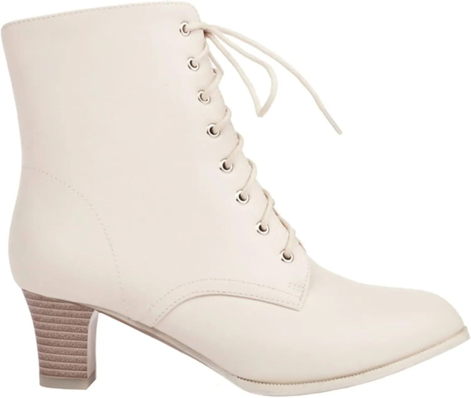 ErikenUrben Women Vintage Victorian Boots Lace up 70s Witch Booties Zip