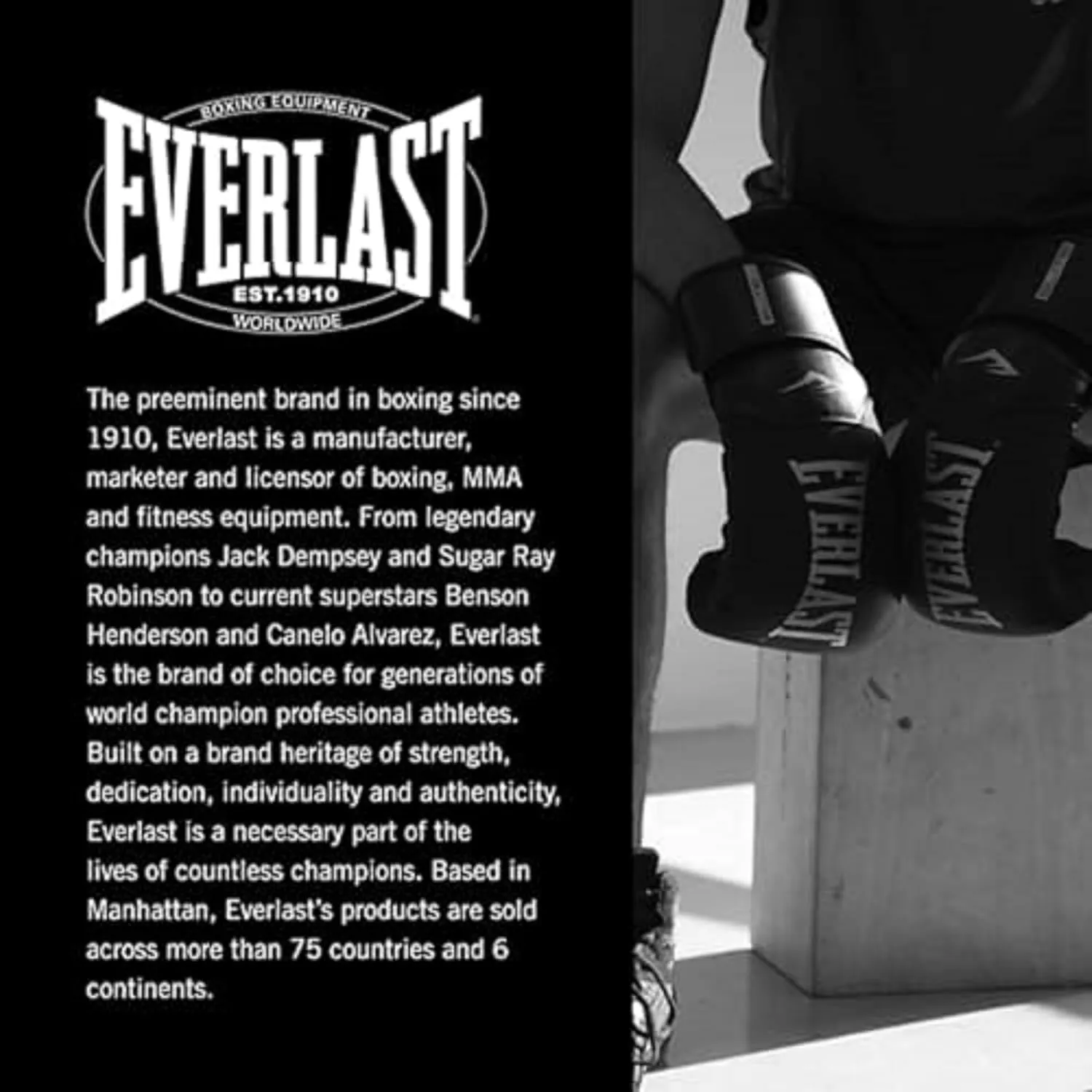 Everlast Elite 2 Boxing Gloves, Pro Training Gloves for Men and Women, Secure Fit Hook and Loop Closure & Ventilation, Heavy Bag & Speedbag Training.
