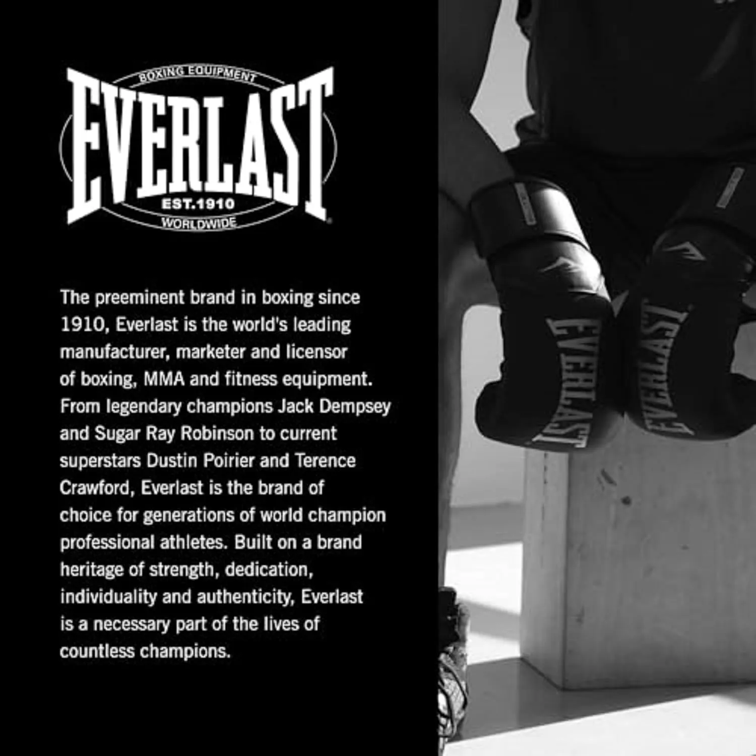 Everlast Elite 2 Boxing Gloves, Pro Training Gloves for Men and Women, Secure Fit Hook and Loop Closure & Ventilation, Heavy Bag & Speedbag Training.