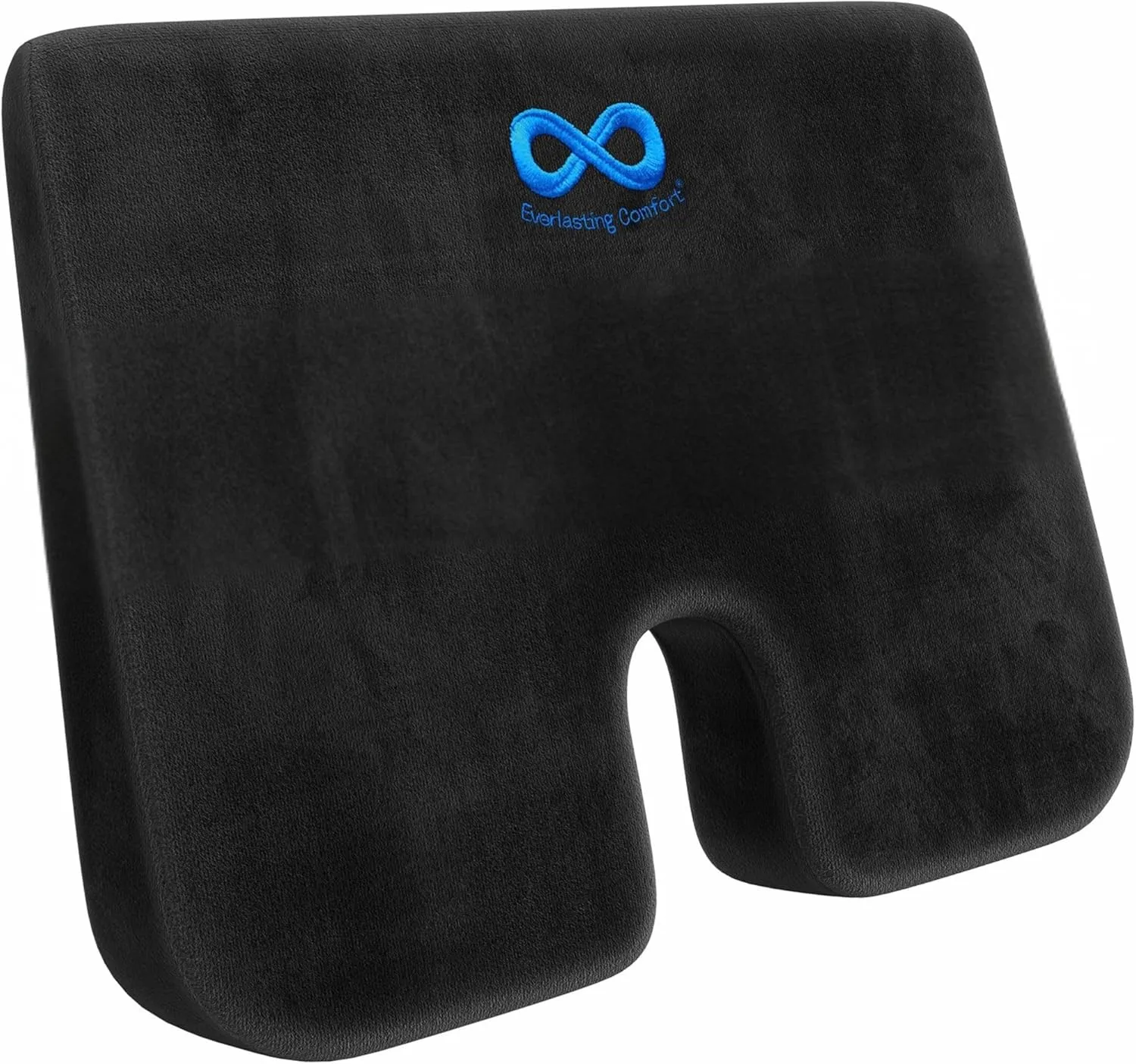 Everlasting Comfort Doctor Recommended Memory Foam Wedge Seat Cushion for Office Chairs - Tailbone Pain Relief, Sciatica & Back Support, Car & Office Chair Cushion