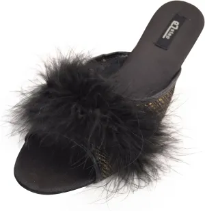 eZstep Women's Isabella Maribou Marabou Slippers