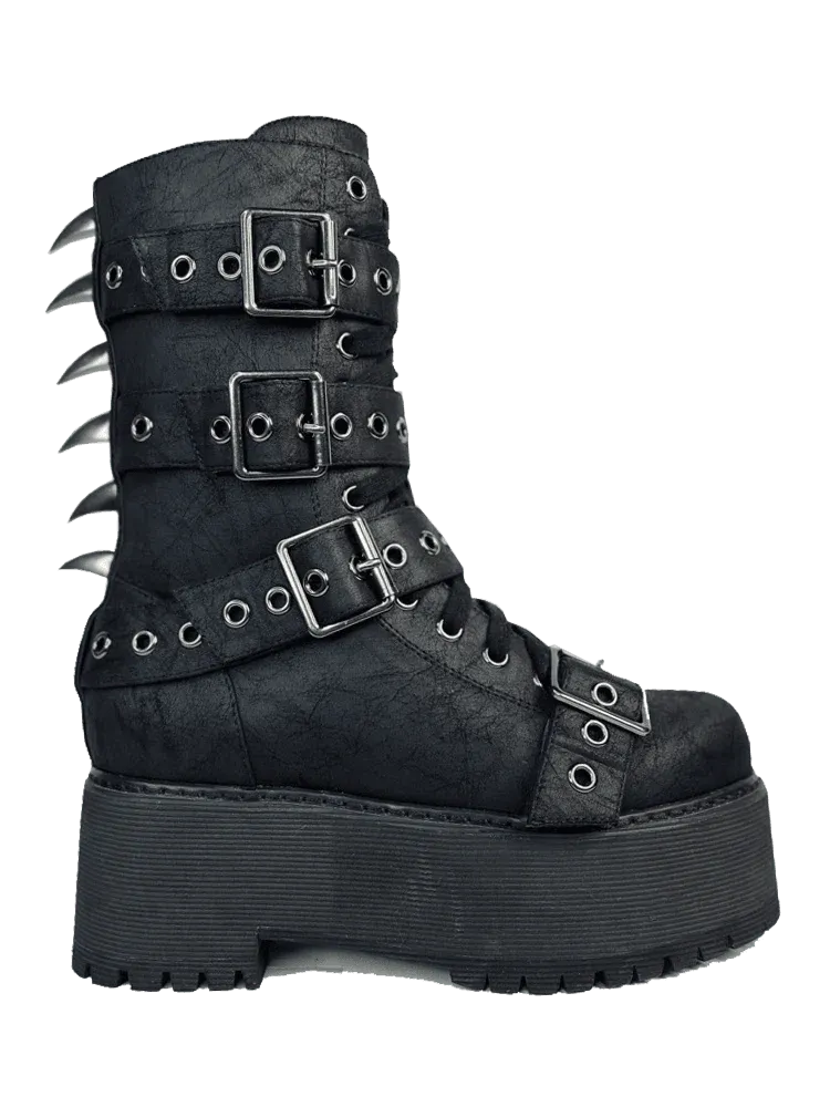 F.A.F. combat boots w/ spike detail