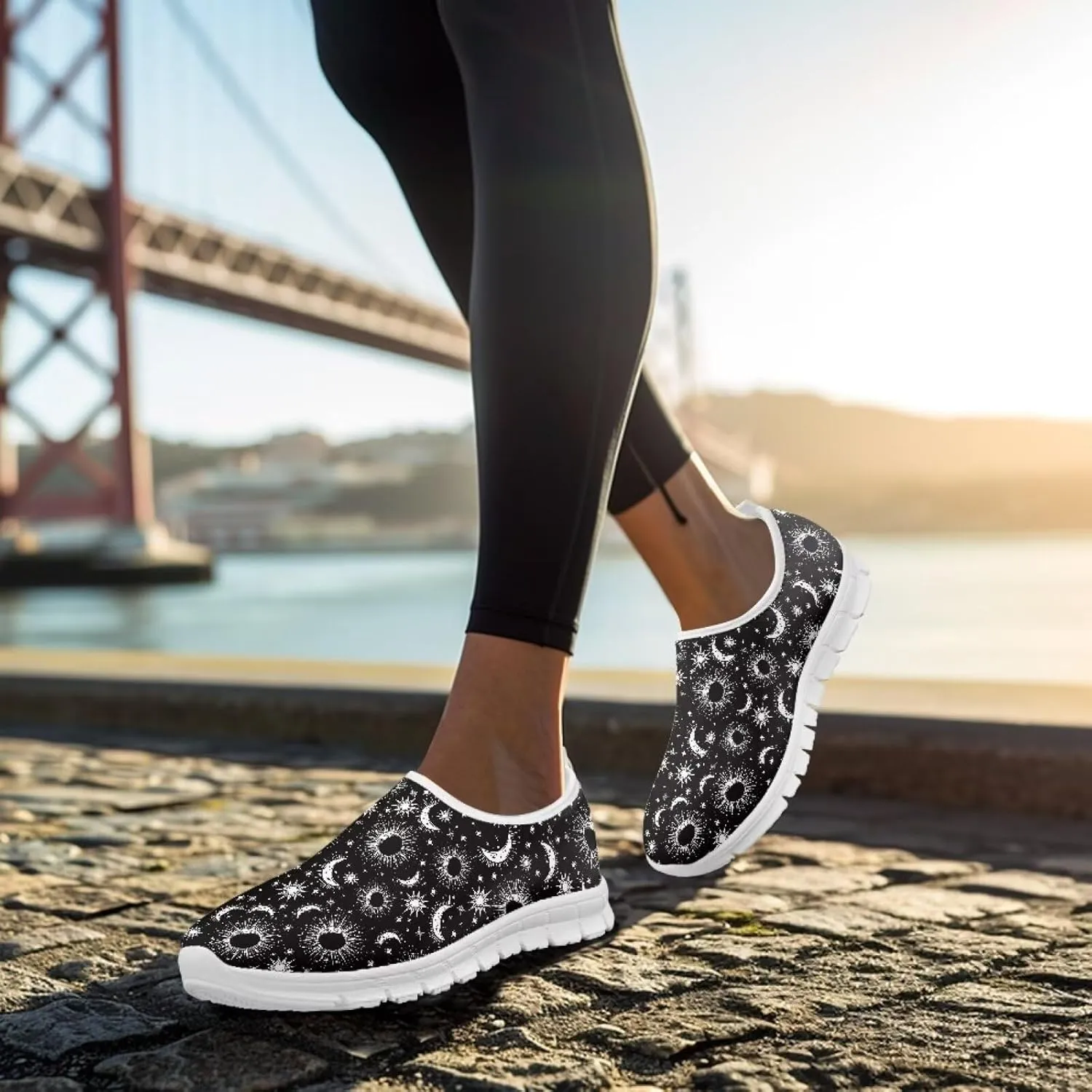 Fashion Slip On Walking Shoes for Women Ladies Casual Tennis Shoes