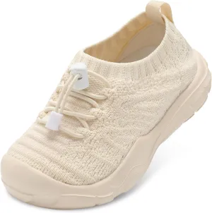 FEETCITY Toddler Slip On Shoes Boys Girls Wide Toddler Tennis Shoes Sports Walking Sneakers