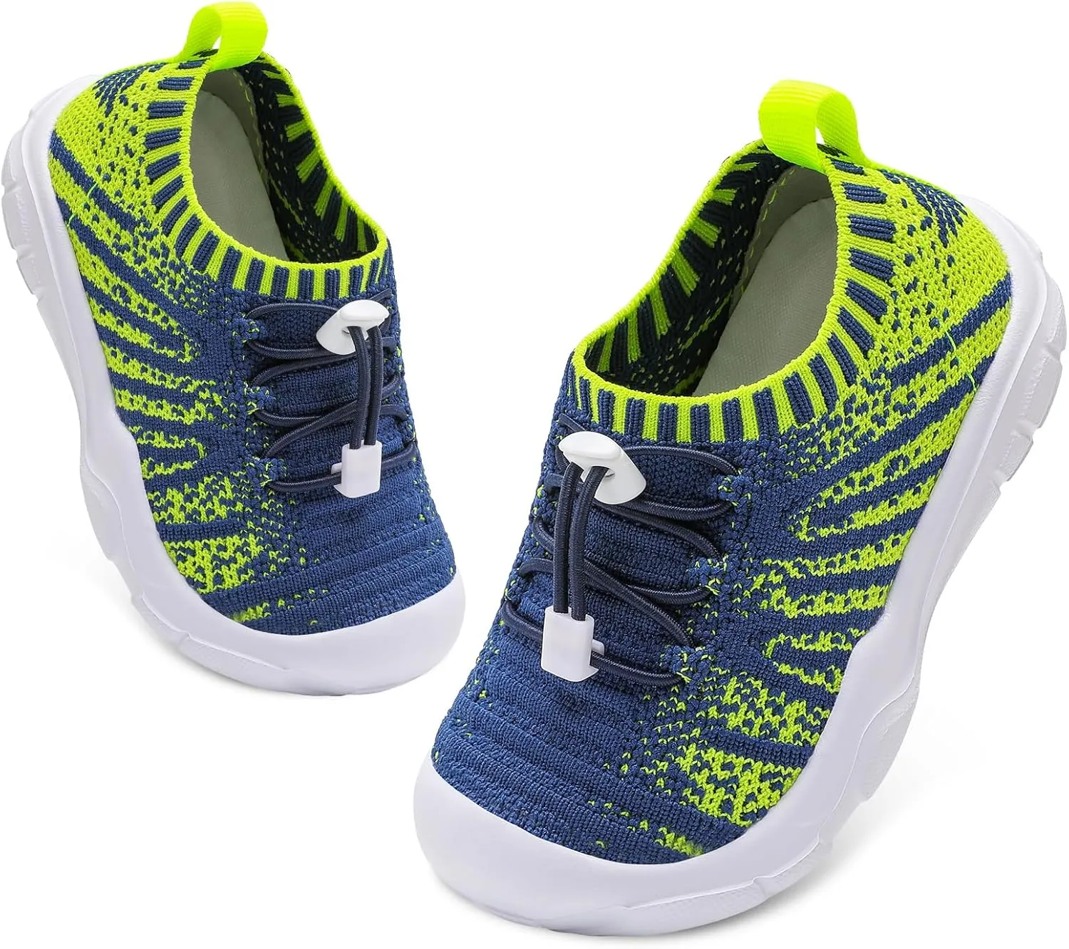 FEETCITY Toddler Slip On Shoes Boys Girls Wide Toddler Tennis Shoes Sports Walking Sneakers