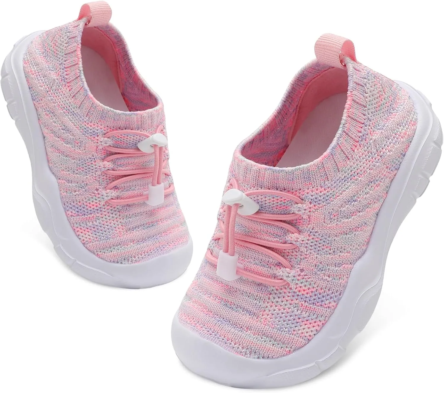 FEETCITY Toddler Slip On Shoes Boys Girls Wide Toddler Tennis Shoes Sports Walking Sneakers