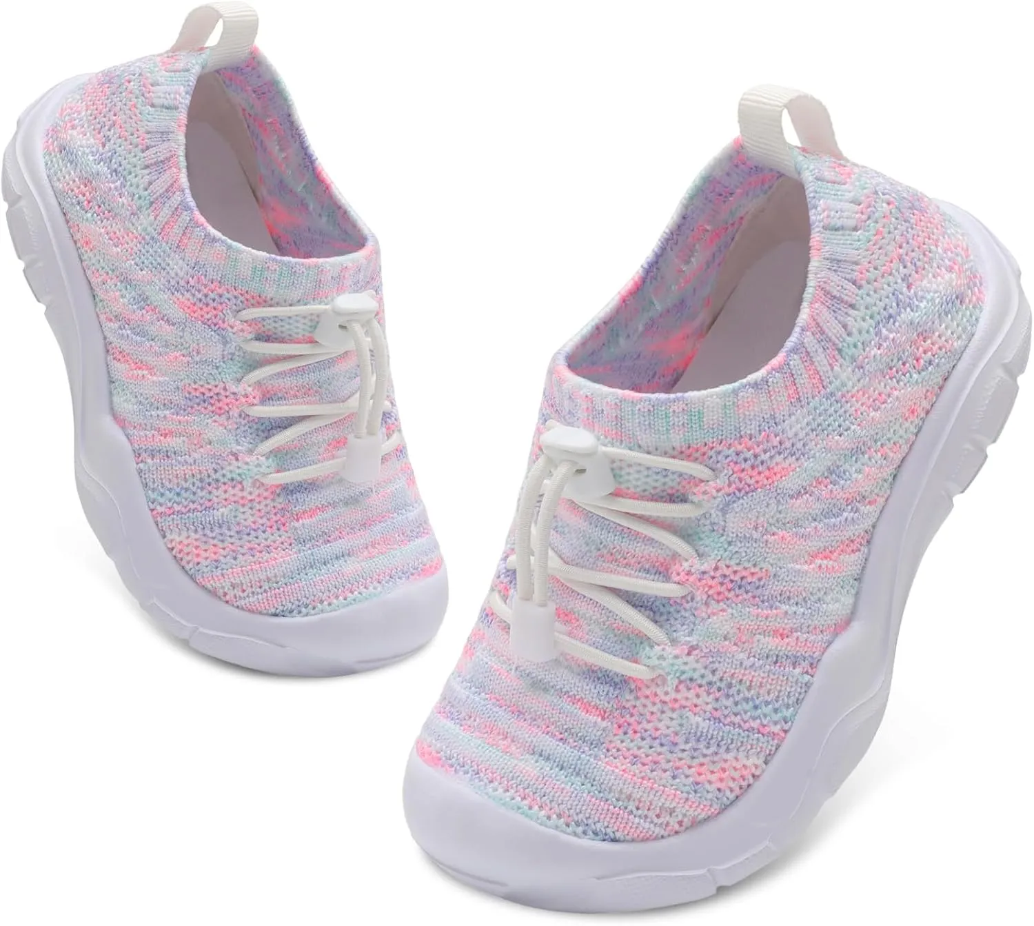 FEETCITY Toddler Slip On Shoes Boys Girls Wide Toddler Tennis Shoes Sports Walking Sneakers