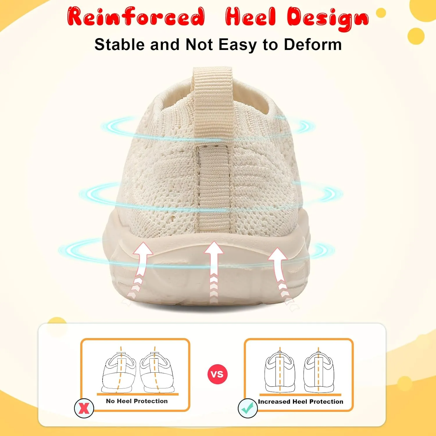 FEETCITY Toddler Slip On Shoes Boys Girls Wide Toddler Tennis Shoes Sports Walking Sneakers