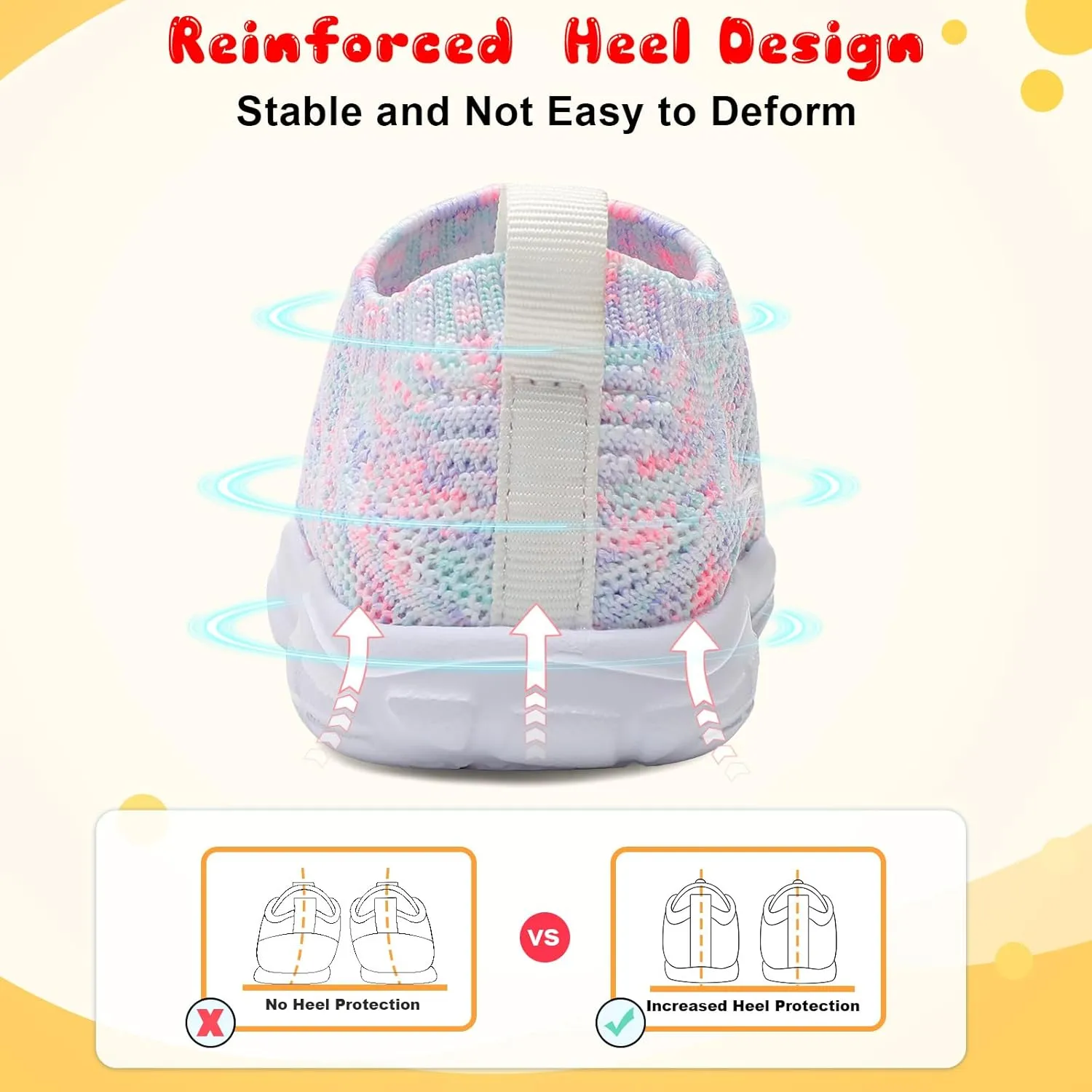 FEETCITY Toddler Slip On Shoes Boys Girls Wide Toddler Tennis Shoes Sports Walking Sneakers