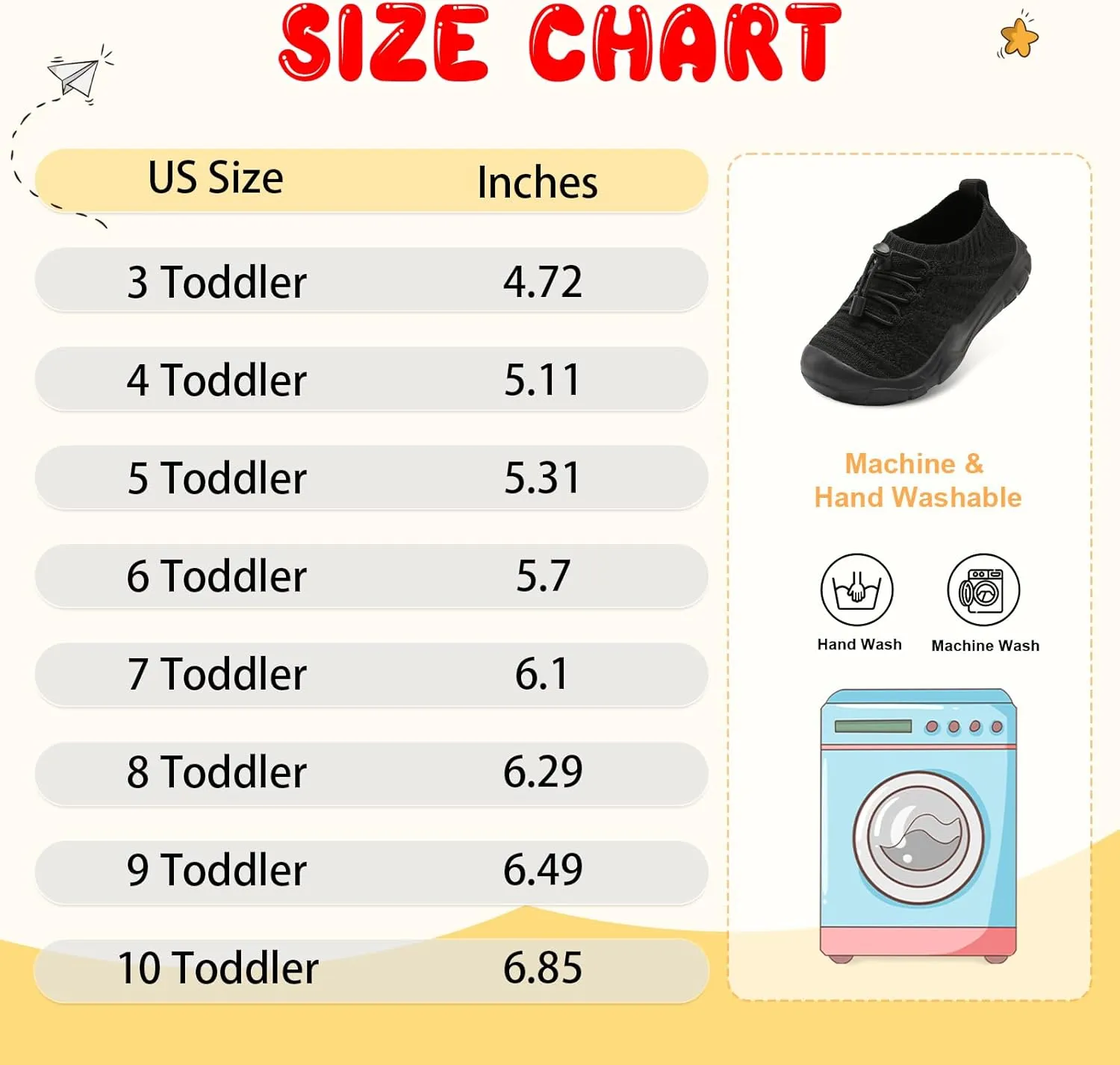 FEETCITY Toddler Slip On Shoes Boys Girls Wide Toddler Tennis Shoes Sports Walking Sneakers