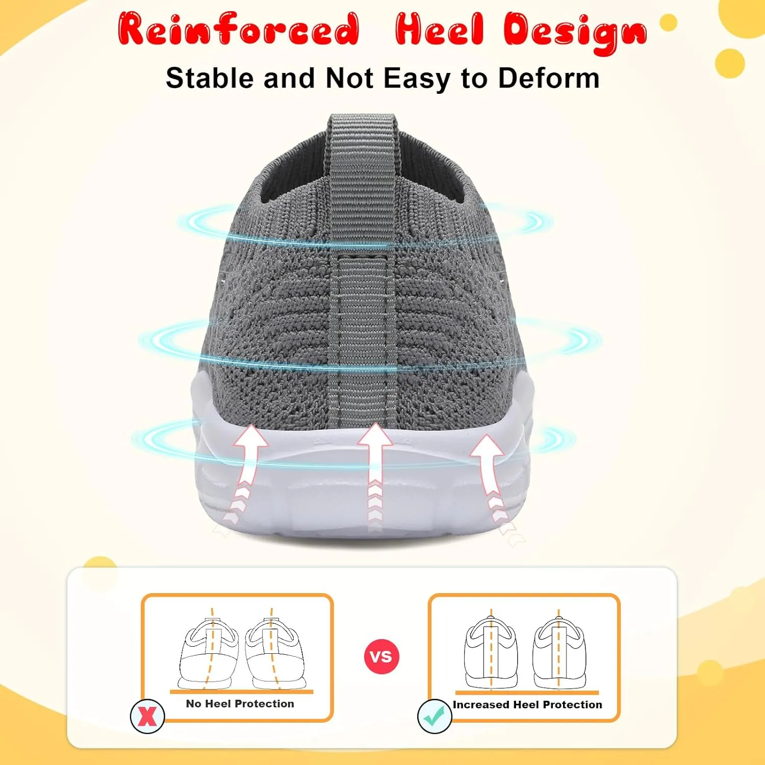 FEETCITY Toddler Slip On Shoes Boys Girls Wide Toddler Tennis Shoes Sports Walking Sneakers