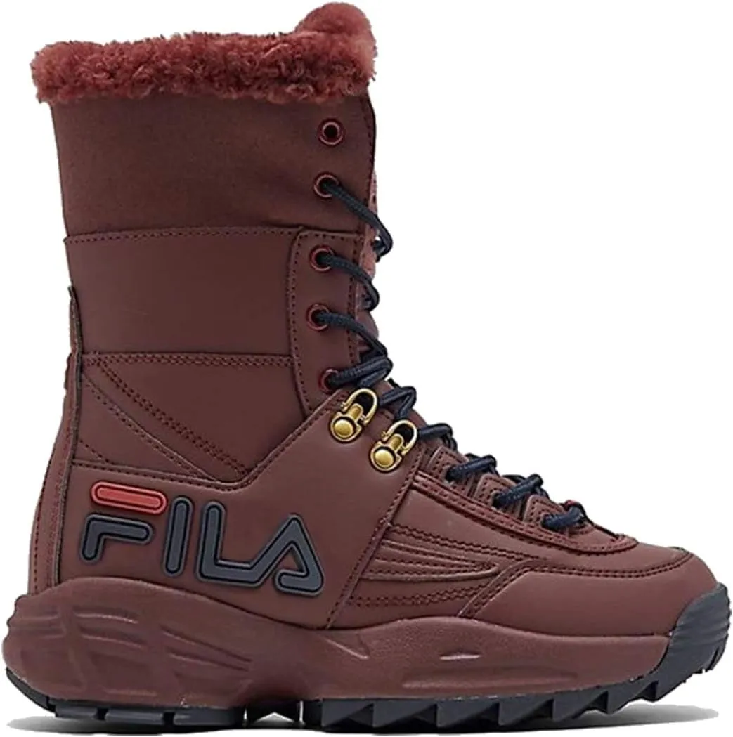 Fila Womens Disruptor Boot Lace Up Red (10)