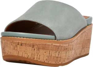 FitFlop Women's Eloise Cork-WRAP Suede Wedge Slides
