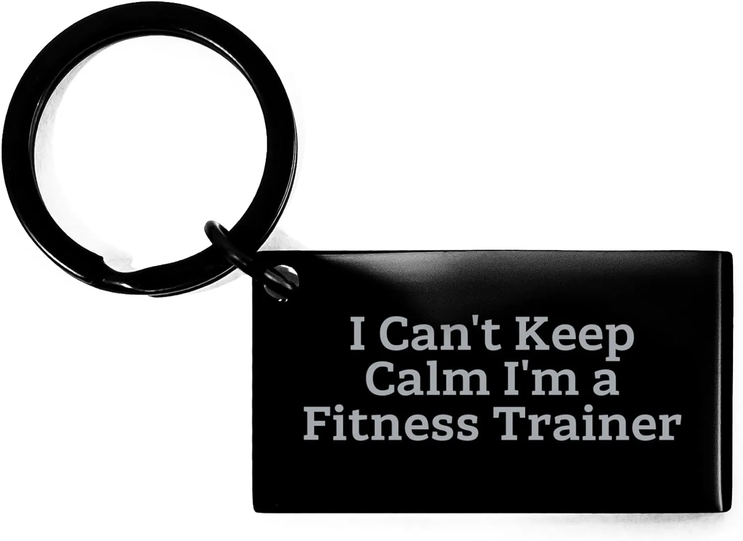 Fitness Trainer Keychain - I Can't Keep Calm I'm A Fitness Trainer Gift for Fitness Trainers, Funny Christmas Memorable Present from Friends for Women Men Family