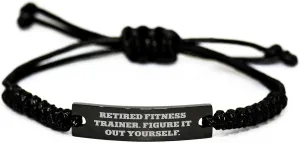 Fitness Trainer Rope Bracelet Gifts from Men to Women Christmas Funny Quote