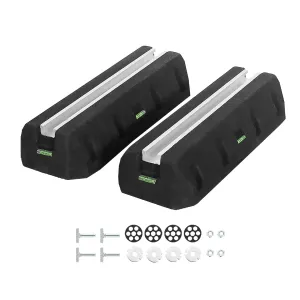 Floor Mounting Base Pad Kit for 9000-24000 BTU Air Conditioner Heat Pump, Universal Rubber Anti-Vibration Mini Split Pad, Bearing Capacity: 1100 LBS