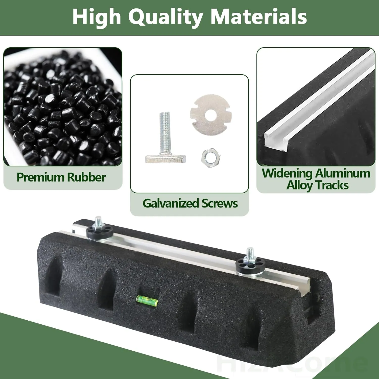 Floor Mounting Base Pad Kit for 9000-24000 BTU Air Conditioner Heat Pump, Universal Rubber Anti-Vibration Mini Split Pad, Bearing Capacity: 1100 LBS