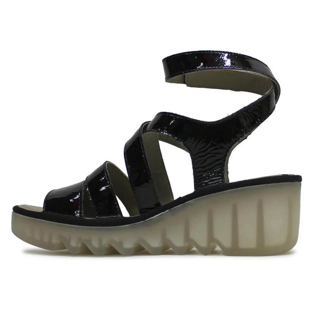 Fly London BAFY485FLY Leather Women's Wedge Heels Sandals