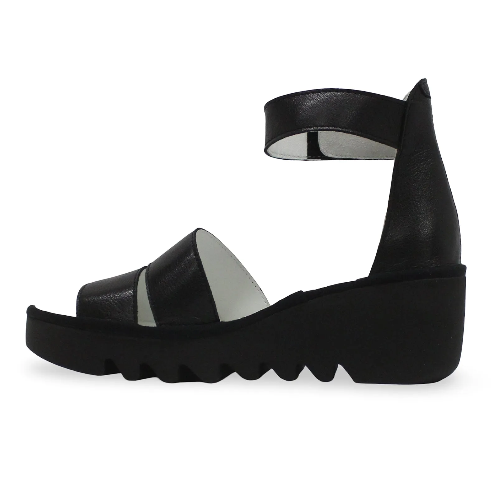 Fly London BONO290FLY Mousse Leather Women's Heels Sandals