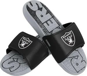 FOCO Las Vegas Raiders NFL Mens Gradient Wordmark Gel Slide - M