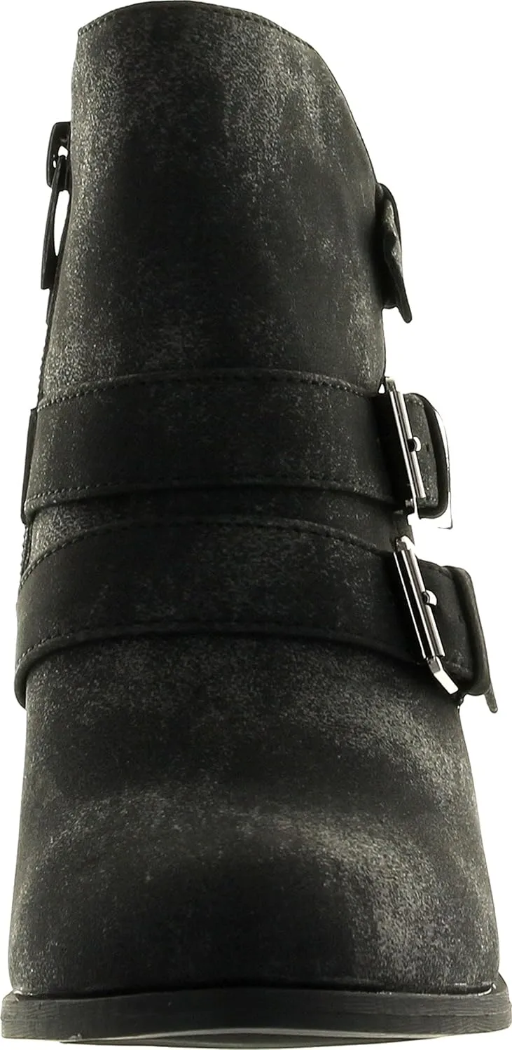 Forever Link Women's Comfort Chunky Heel Lace Up Ankle Booties