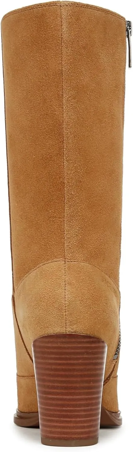 Franco Sarto Womens Jaxon Mid Calf Heeled Boot