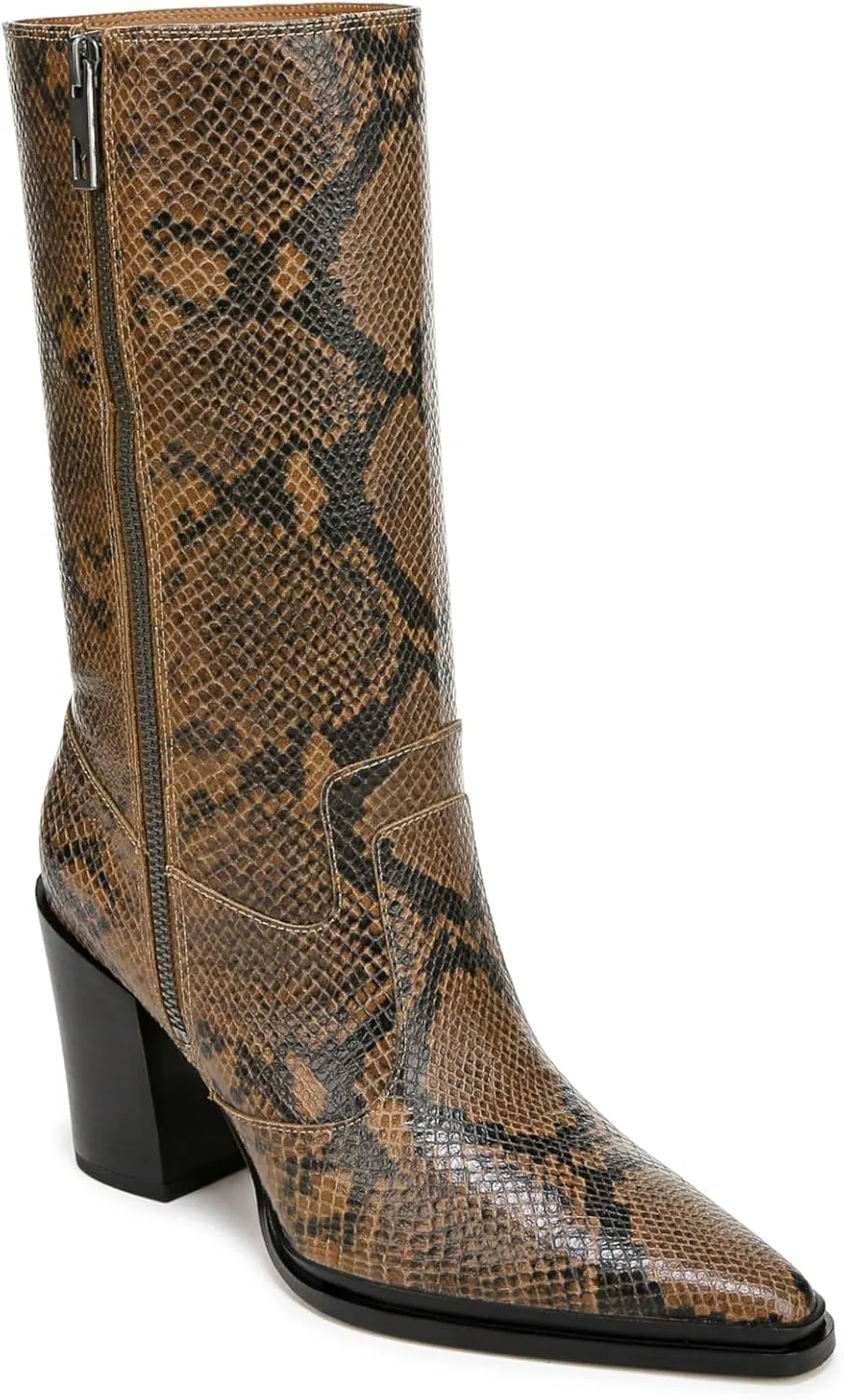 Franco Sarto Womens Jaxon Mid Calf Heeled Boot