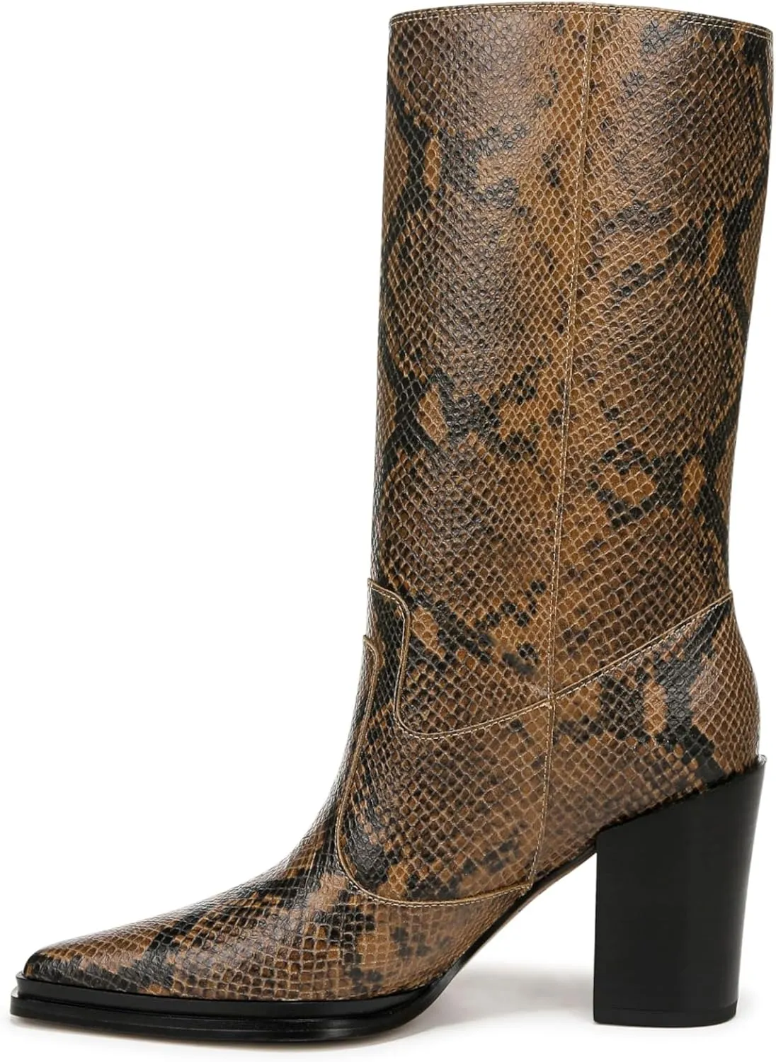 Franco Sarto Womens Jaxon Mid Calf Heeled Boot