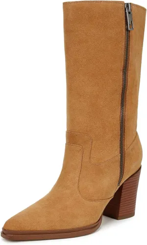 Franco Sarto Womens Jaxon Mid Calf Heeled Boot