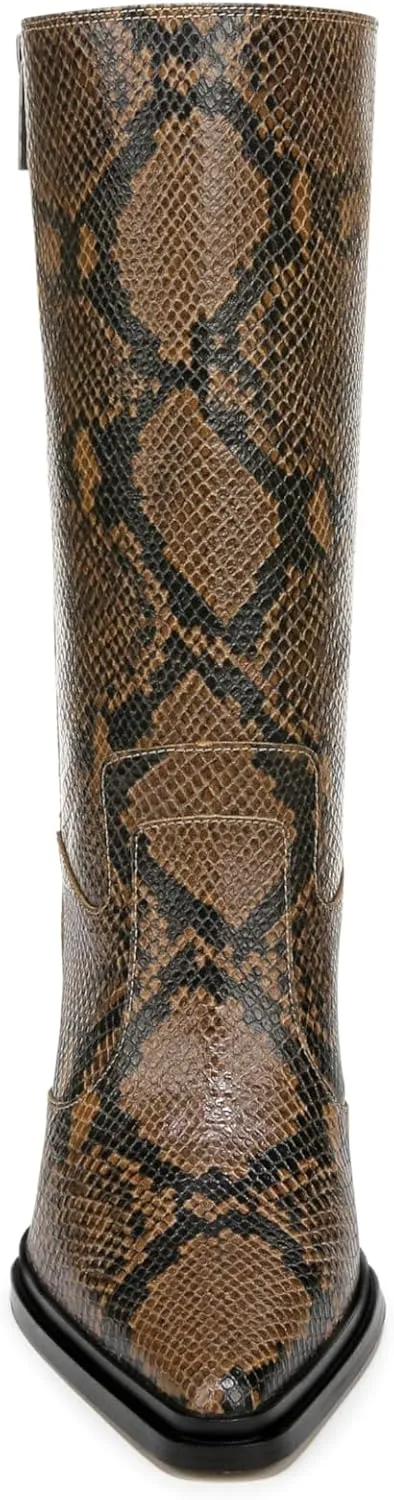 Franco Sarto Womens Jaxon Mid Calf Heeled Boot