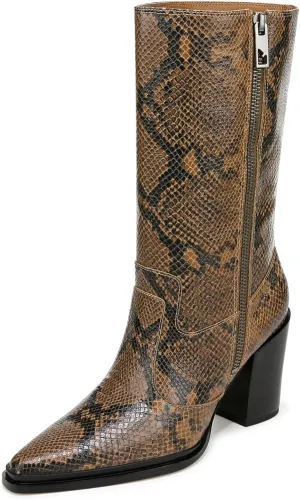 Franco Sarto Womens Jaxon Mid Calf Heeled Boot