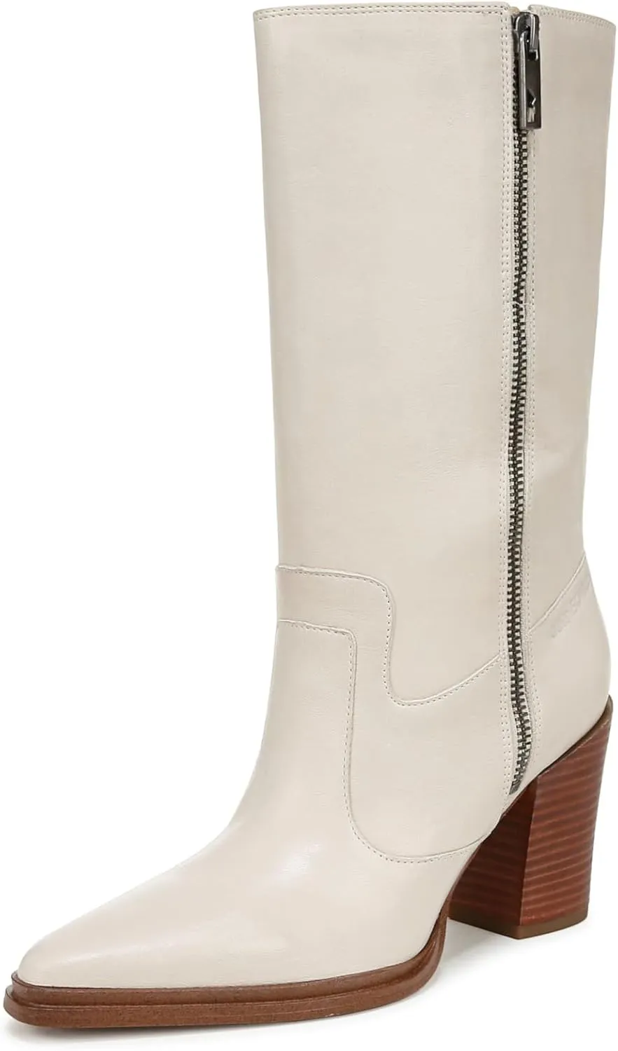Franco Sarto Womens Jaxon Mid Calf Heeled Boot