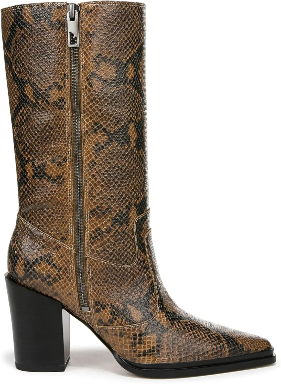 Franco Sarto Womens Jaxon Mid Calf Heeled Boot