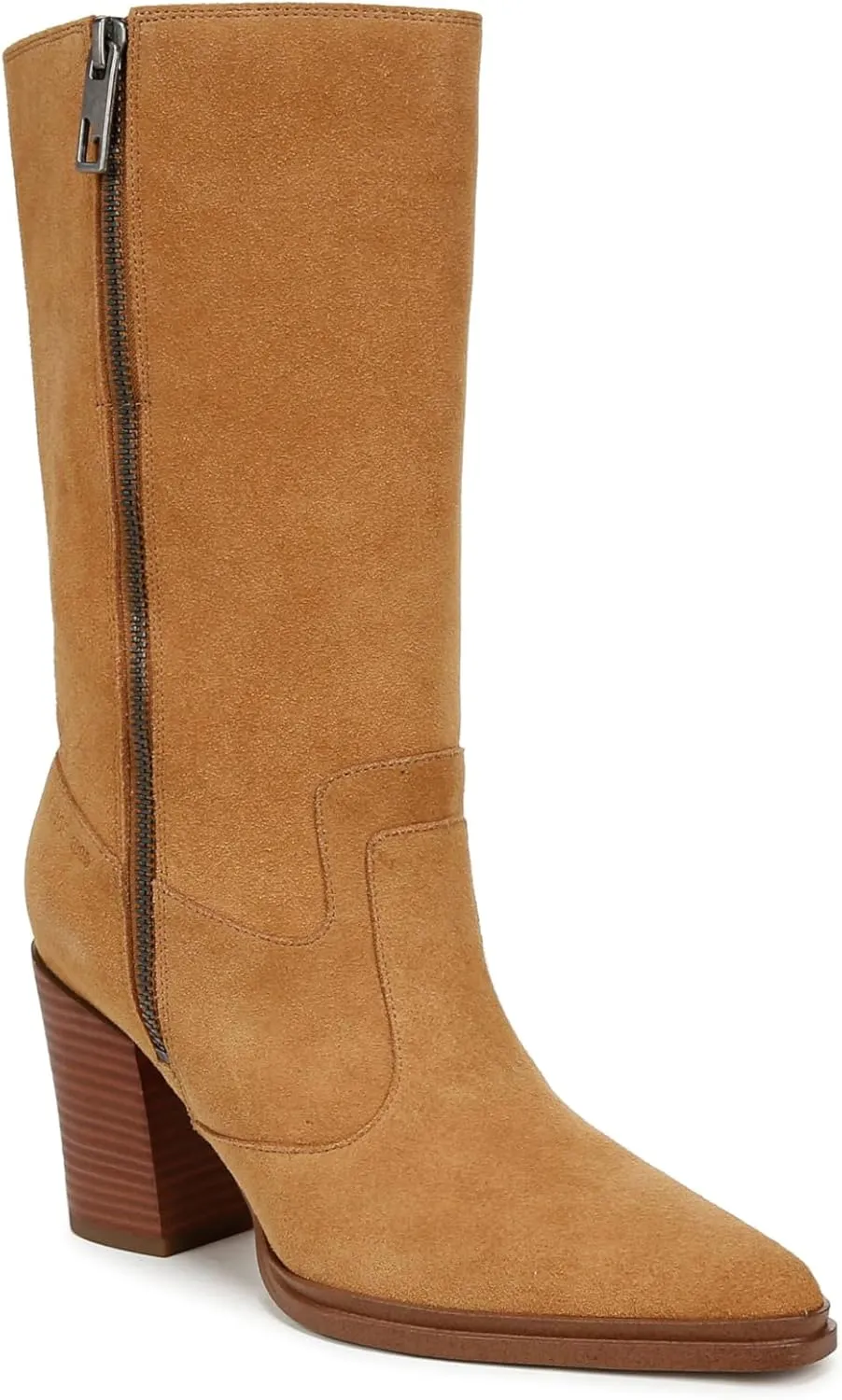 Franco Sarto Womens Jaxon Mid Calf Heeled Boot