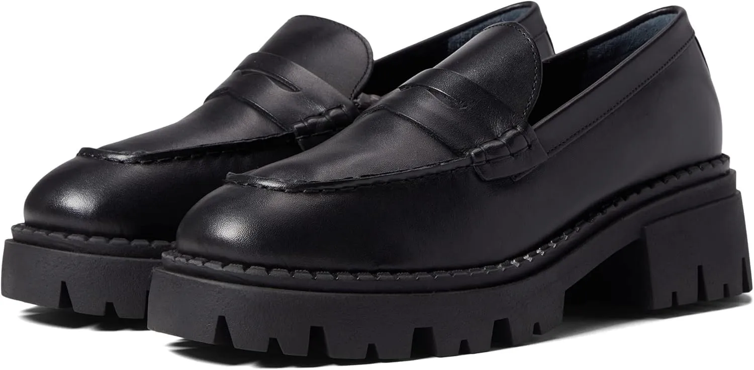 Free People Women's Lyra Lug Sole Loafer, Black, 7.5
