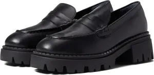 Free People Women's Lyra Lug Sole Loafer, Black, 7.5