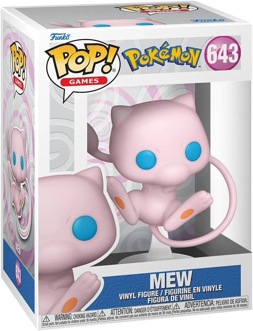 Funko Pop! Games: Pokemon - Mew - Collectible Vinyl Figure - Gift Idea - Official Products - Toys for Children and Adults - Video Games Fans